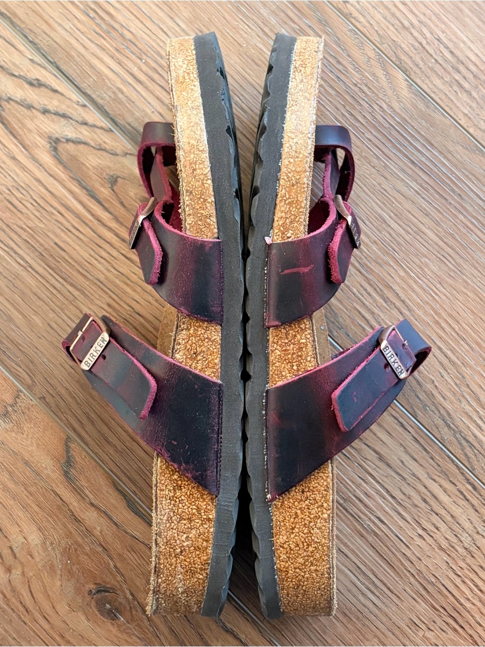 Birkenstock Oiled Leather Mayari Sandals in Zinfandel - Picture 6 of 6
